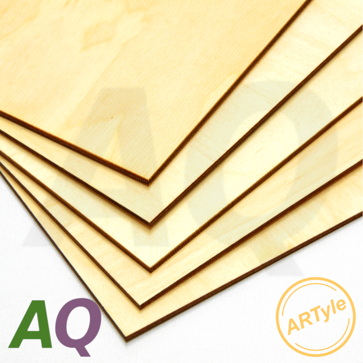 Sperrholzzuschnitt <nobr>DIN A5</nobr> oder A4 Birke Qualität AB